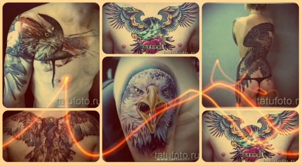Что значат татуировки с орлом - примеры на фото