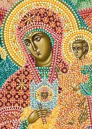 Икона Божией Матери «Неопалимая Купина», иконописец Юрий Кузнецов