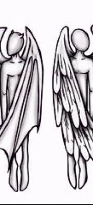 фото тату ангел и демон для статьи про значение рисунка татуировки – tatufoto.ru – 13