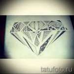 Пример эскиза для татуировки бриллиант - вариант - tatufoto.ru 22