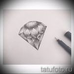 Пример эскиза для татуировки бриллиант - вариант - tatufoto.ru 12