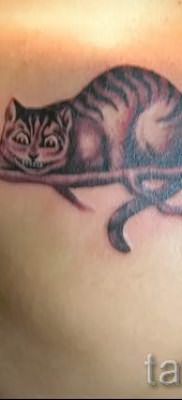 Фото тату Чеширский кот для статьи про значение рисунка татуировки – tatufoto.ru – 52