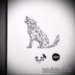 эскиз тату воющий волк №769 - достойный вариант рисунка, который легко можно использовать для переработки и нанесения как волк на луну воет тату