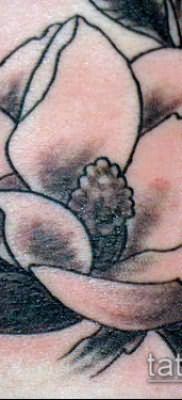 тату магнолия №814 – достойный вариант рисунка, который успешно можно использовать для преобразования и нанесения как Magnolia tattoo