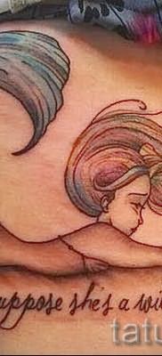 Тату русалка – фото готовой татуировки от 10012016 43