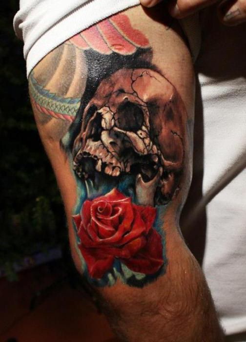 татуировки черепа на руке