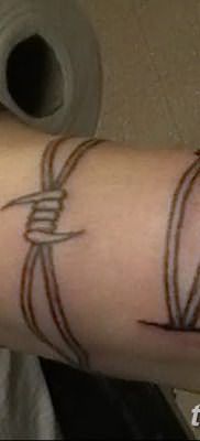 фото тату колючая проволока от 26.07.2017 №033 – Tattoo barbed wire_tatufoto.com