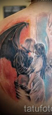 фото тату ангел и демон для статьи про значение рисунка татуировки – tatufoto.ru – 24