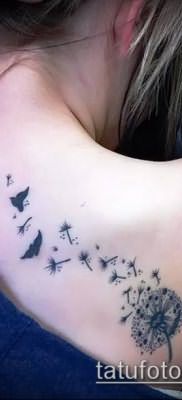 фото одуванчик с птицами (Dandelion Tatto) (значение) – пример рисунка – 057 tatufoto.com