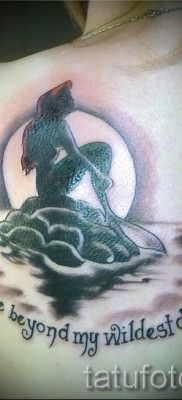 Тату русалка – фото готовой татуировки от 10012016 36