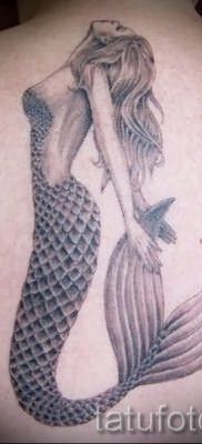 Тату русалка – фото готовой татуировки от 10012016 28