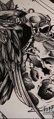 ворон на черепе тату (значение) – пример интересного рисунка тату – 041 tatufoto.com