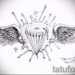 Пример эскиза для татуировки бриллиант - вариант - tatufoto.ru 14