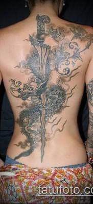 Фото тату дракон и меч (tattoo) (значение) – пример рисунка – 005 tatufoto.com
