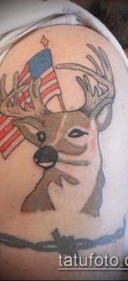 фото тату олень с рогами (tattoo) (значение) – пример рисунка – 053 tatufoto.com