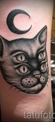 фото тату с черной кошкой для статьи про значение татуировки – tatufoto.ru – 31