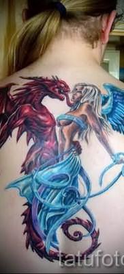 фото тату ангел и демон для статьи про значение рисунка татуировки – tatufoto.ru – 14