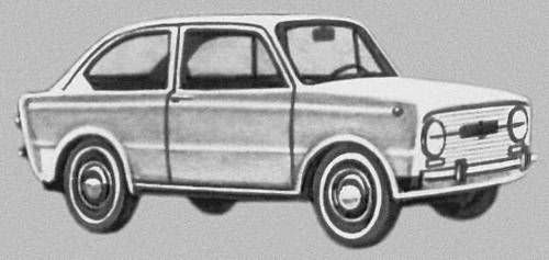 Микроавтомобиль «Фиат-850» (СССР) с двигателем сзади. 70-е гг.