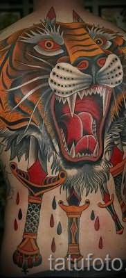 фото тату оскал тигра для статьи про значение татуировки с оскалом – tatufoto.ru – 17
