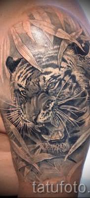 фото тату оскал тигра для статьи про значение татуировки с оскалом – tatufoto.ru – 3