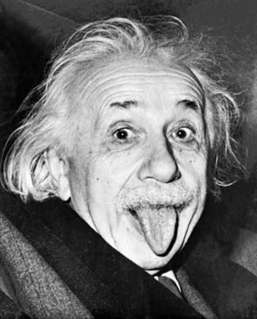 почему эйнштейн показал язык