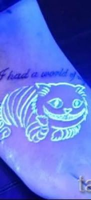 Фото тату Чеширский кот для статьи про значение рисунка татуировки – tatufoto.ru – 28
