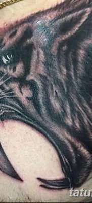 фото тату саблезубый тигр от 25.07.2017 №016 – Tattoo saber-toothed tiger