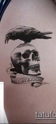 ворон на черепе тату (значение) – пример интересного рисунка тату – 057 tatufoto.com