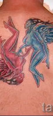 фото тату ангел и демон для статьи про значение рисунка татуировки – tatufoto.ru – 12