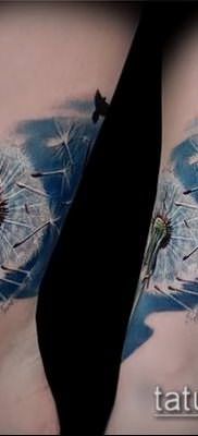 фото одуванчик с птицами (Dandelion Tatto) (значение) – пример рисунка – 052 tatufoto.com