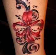 возможное значение татуировки цветок – фотография работы