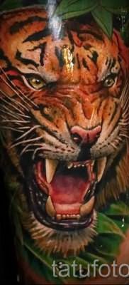 фото тату оскал тигра для статьи про значение татуировки с оскалом – tatufoto.ru – 19