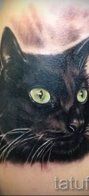 фото тату с черной кошкой для статьи про значение татуировки – tatufoto.ru – 49