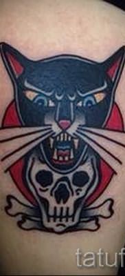 фото тату с черной кошкой для статьи про значение татуировки – tatufoto.ru – 3
