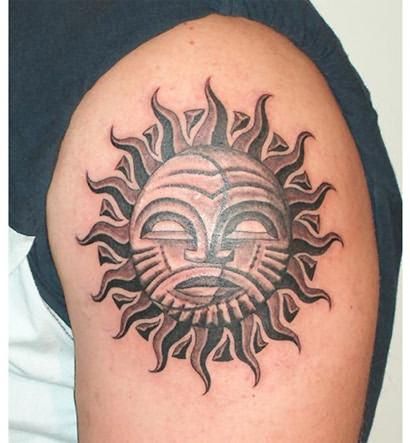 Что означает татуировка солнце