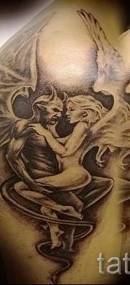 фото тату ангел и демон для статьи про значение рисунка татуировки – tatufoto.ru – 20