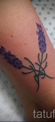 фото пример тату лаванда для статьи про значение этой татуировки 53