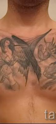 фото тату ангел и демон для статьи про значение рисунка татуировки – tatufoto.ru – 22