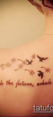 фото одуванчик с птицами (Dandelion Tatto) (значение) – пример рисунка – 031 tatufoto.com