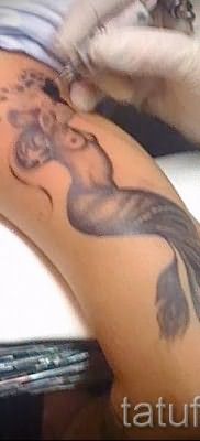 Тату русалка – фото готовой татуировки от 10012016 39