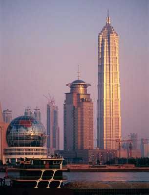 Небоскрёбы в Шанхае. 20 в. Китай
