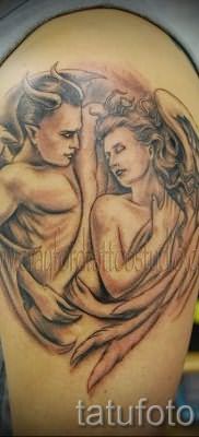 фото тату ангел и демон для статьи про значение рисунка татуировки – tatufoto.ru – 18