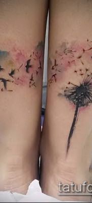 фото одуванчик с птицами (Dandelion Tatto) (значение) – пример рисунка – 049 tatufoto.com