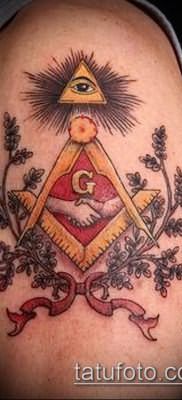 фото тату на ляжке (tattoo Masons) (значение) – пример рисунка – 013 tatufoto.com