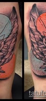 Фото тату крылья Гермеса – 06072017 – пример – 048 Tattoo wings of Hermes