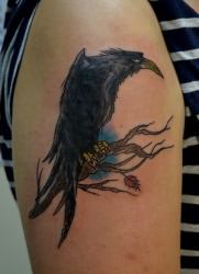 что означает тату ворона