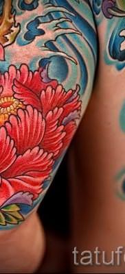тату японский пион значение – фото пример татуировки от 15052016 5