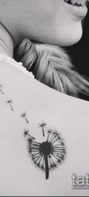 фото одуванчик с птицами (Dandelion Tatto) (значение) – пример рисунка – 012 tatufoto.com