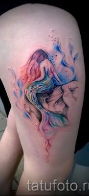 Тату русалка – фото готовой татуировки от 10012016 42