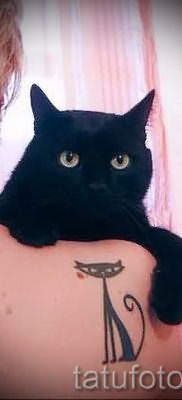 фото тату с черной кошкой для статьи про значение татуировки – tatufoto.ru – 43